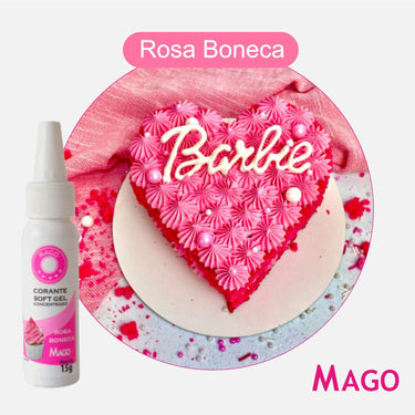 Corante Soft Gel Rosa Boneca 15G MAGO